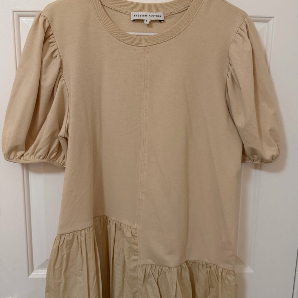 English Factory Cream Knit Top